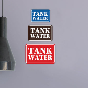 Signs ByLITA Classic Framed Tank Water Door or Wall Sign | Eco-Friendly Home Signs